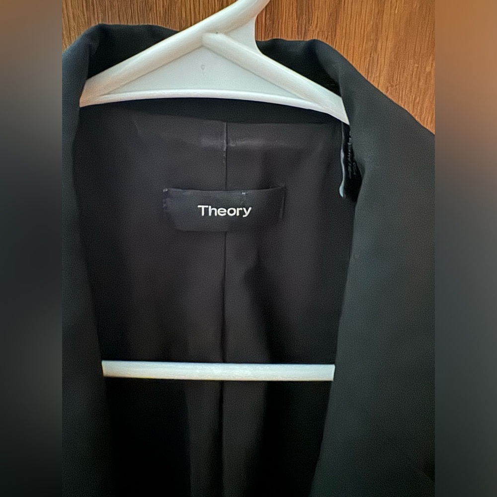 Theory black blazer size 4